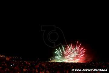 Los fuegos de Melenara 2018 (Foto Francisco Santana Ravelo)